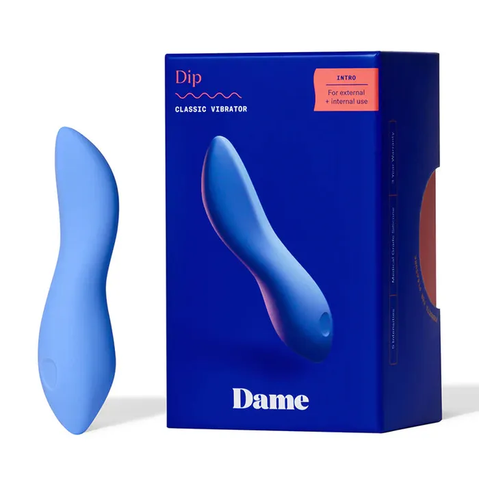 Dame Products Female Sex Toys Dame DIP Classic Vibrator Ice