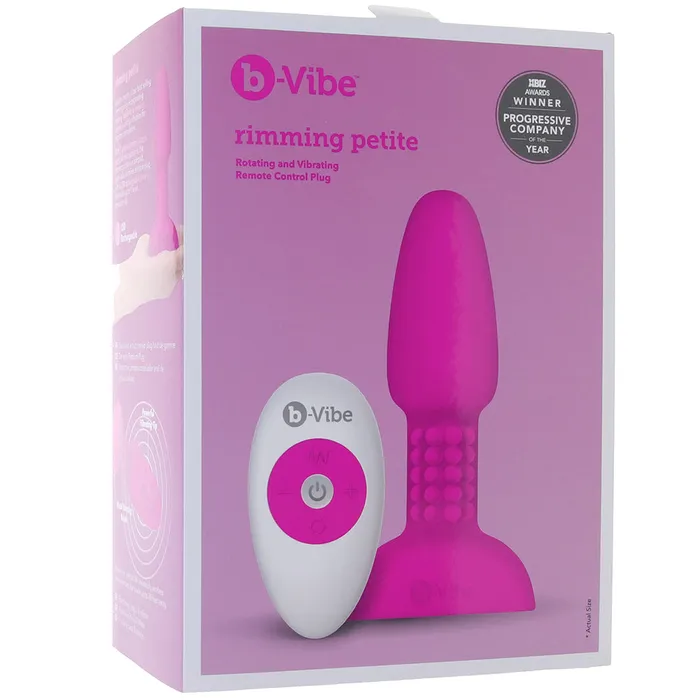 Anal BVibe Rimming Petite Remote Rotating Plug in Fuchsia
