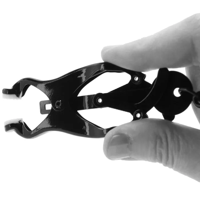 Spartacus Black Butterfly Clamp with Link Chain Anal Spartacus Black Butterfly Clamp with Link Chain Anal