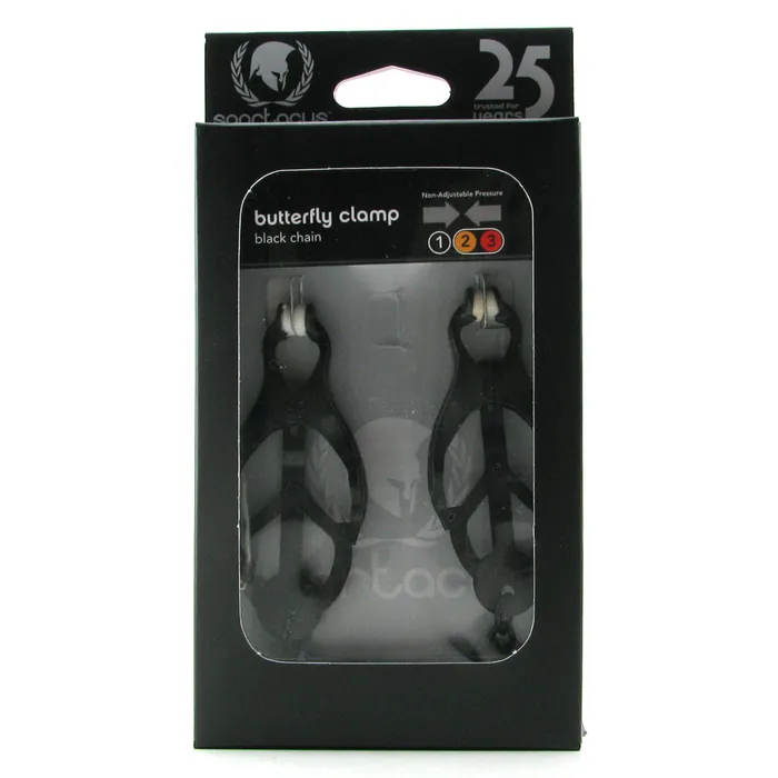 Spartacus Black Butterfly Clamp with Link Chain Anal Spartacus Black Butterfly Clamp with Link Chain Anal