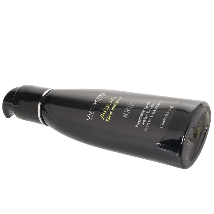 Wicked Sensual Care Vibrators Aqua Sensitive Hypoallergenic Lube 4oz120ml