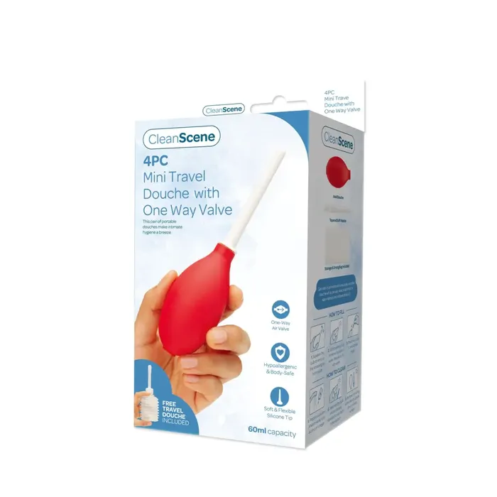XGEN Products Male Sex Toys Cleanscene Mini Travel Douche W One Way Valve XGEN Products Male Sex Toys Cleanscene Mini Travel Douche W One Way Valve
