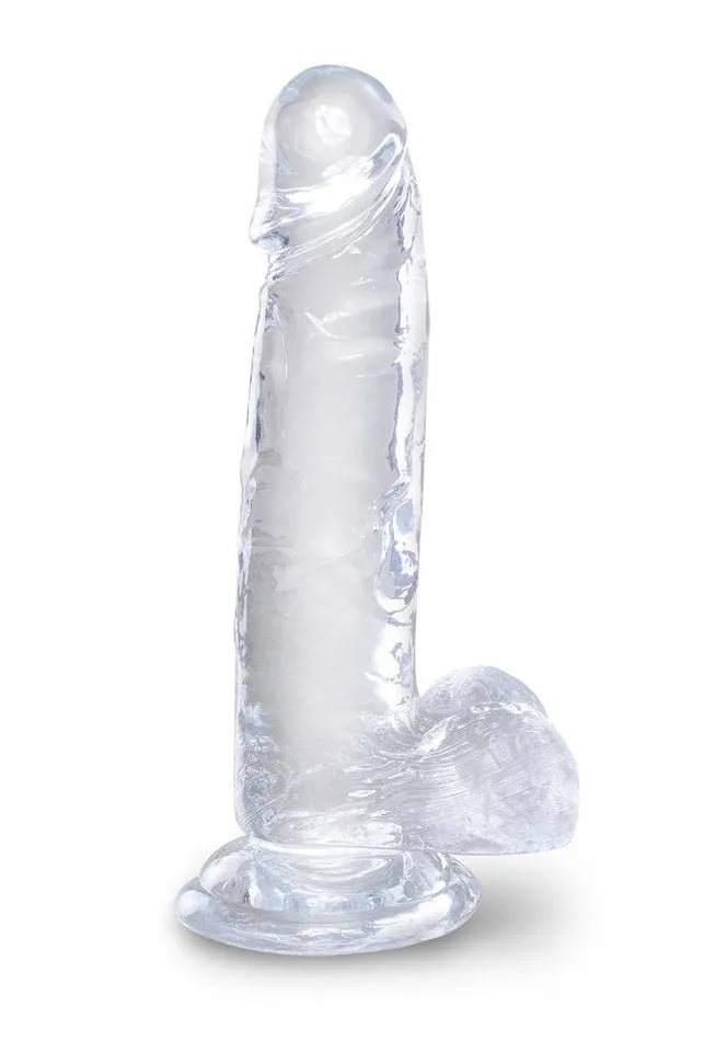Pipedream Dildos Pipedream King Cock Realistic Dildo with Balls 7 inch Clear Pipedream Dildos Pipedream King Cock Realistic Dildo with Balls 7 inch Clear