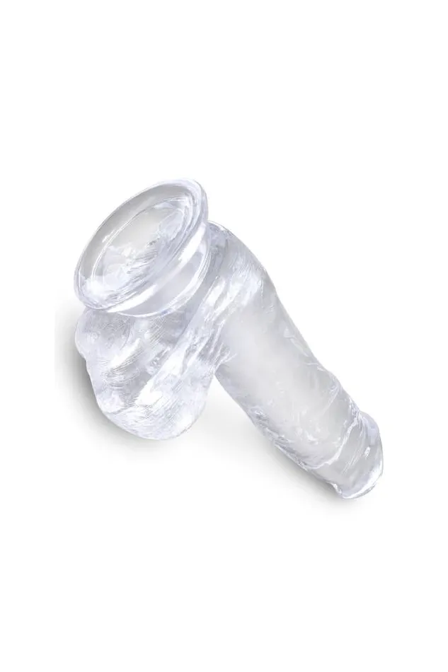 Pipedream Dildos Pipedream King Cock Realistic Dildo with Balls 7 inch Clear