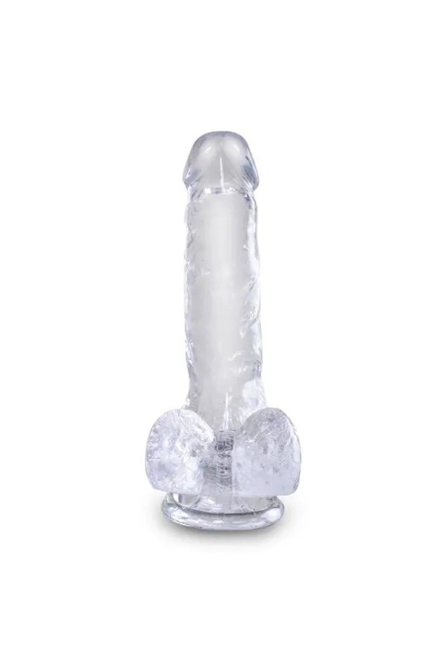 Pipedream Dildos Pipedream King Cock Realistic Dildo with Balls 7 inch Clear