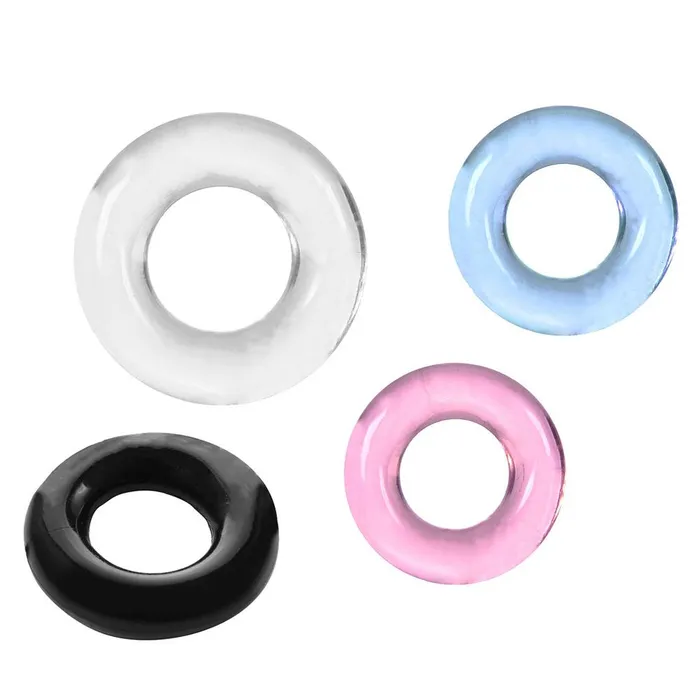 Lazadasextoys Male Silicone Time Delay Penis Ring Cock Rings Sex Toy Random Color 3 pcs LAZADASEXTOYS Male Sex Toys