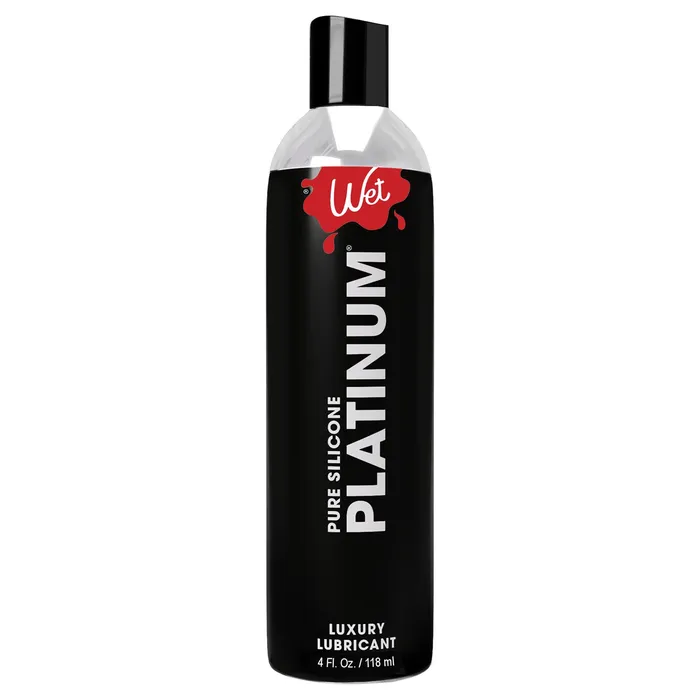 Wet Lubricants Wet Platinum Luxury Silicone Based Lubricant 4 Oz
