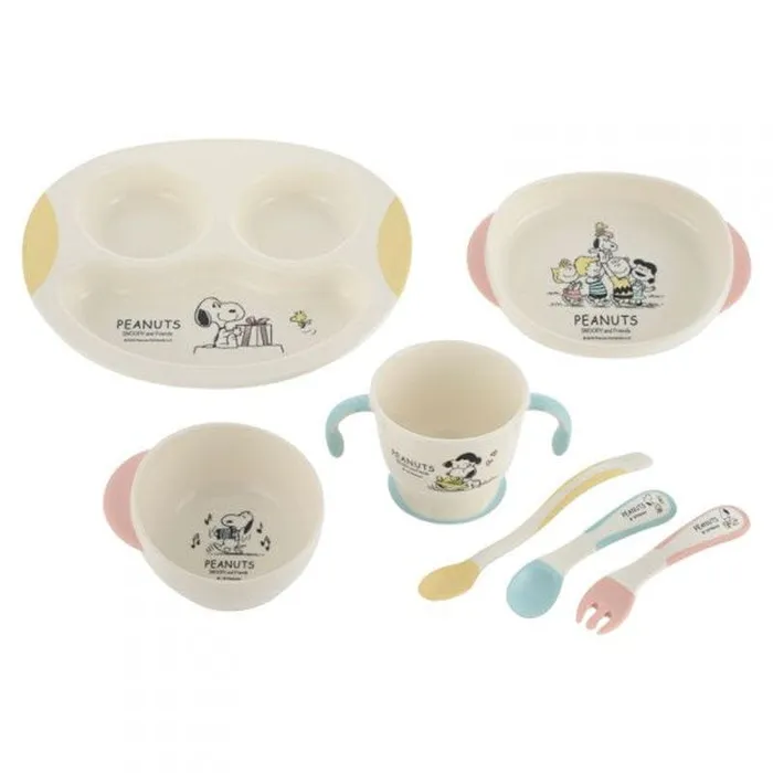 Anal Richell Richell Vintage Snoopy Peanut Collection Step Up Stage 13 Baby Tableware Dining Dish Set Anal Richell Richell Vintage Snoopy Peanut Collection Step Up Stage 13 Baby Tableware Dining Dish Set