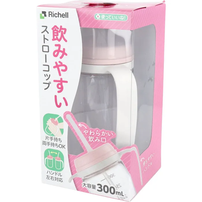 Dildos Richell Richell You Can Use It Easy Handle Clear Drinking Straw Cup