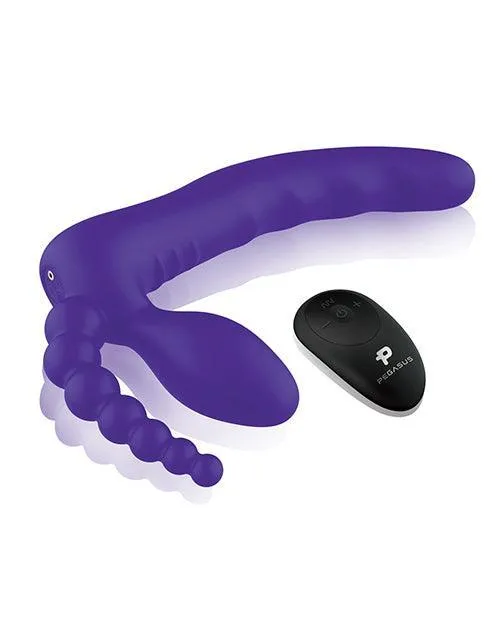 Electric Eel INC Female Sex Toys Pegasus 7 Strapless Strap On Wremote Purple Electric Eel INC Female Sex Toys Pegasus 7 Strapless Strap On Wremote Purple