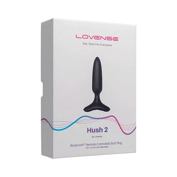 Lovense Hush 2 AppControlled Silicone Butt Plug Lovense Male Sex Toys