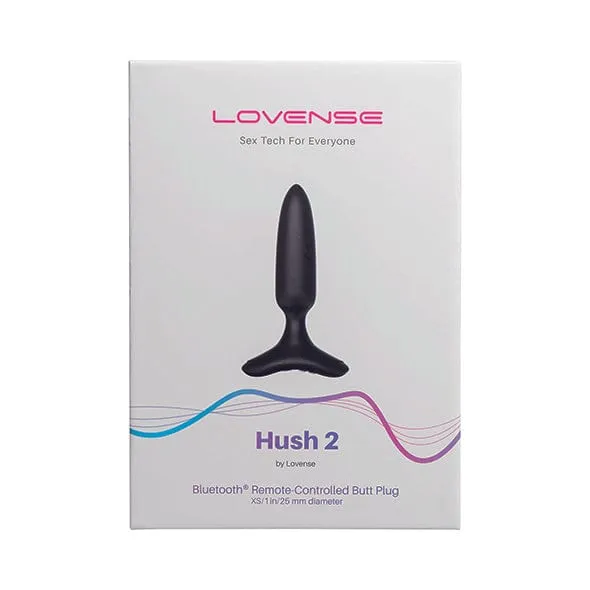 Lovense Hush 2 AppControlled Silicone Butt Plug Lovense Male Sex Toys