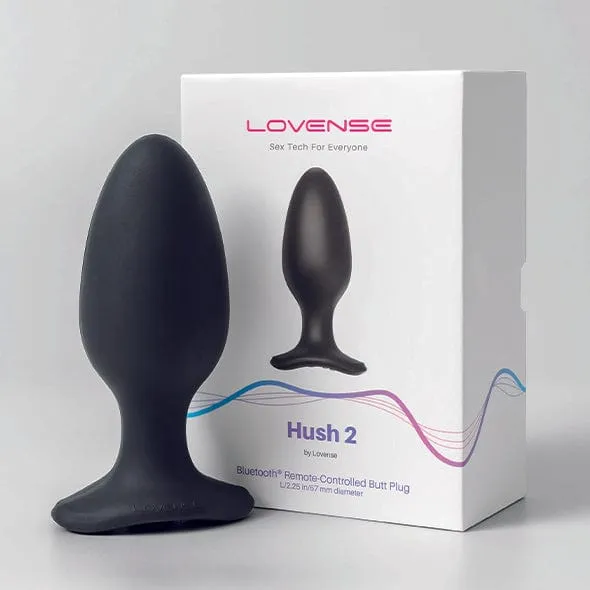 Lovense Hush 2 AppControlled Silicone Butt Plug Lovense Male Sex Toys