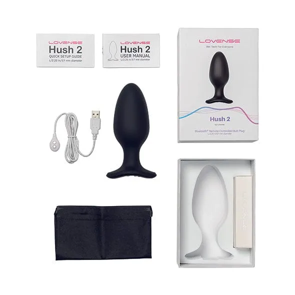 Lovense Hush 2 AppControlled Silicone Butt Plug Lovense Male Sex Toys