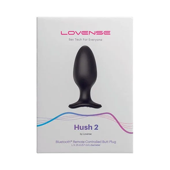 Lovense Hush 2 AppControlled Silicone Butt Plug Lovense Male Sex Toys