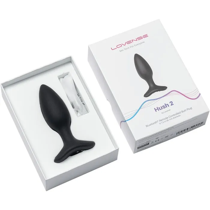 Lovense Hush 2 AppControlled Silicone Butt Plug Lovense Male Sex Toys