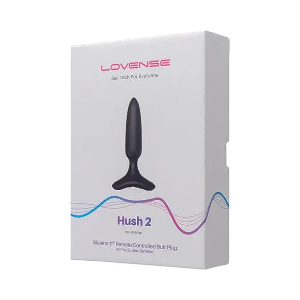 Lovense Hush 2 AppControlled Silicone Butt Plug Lovense Male Sex Toys