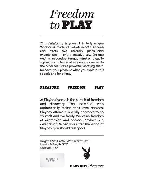 Vibrators Evolved Novelties INC Playboy Pleasure True Indulgence Vibrator Deep Teal