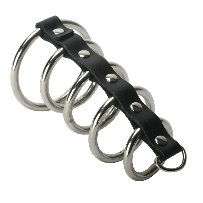 5 Ring Chastity Device Strict Male Sex Toys