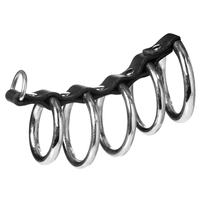 5 Ring Chastity Device Strict Male Sex Toys