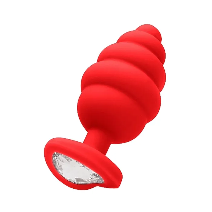 Anal Shots America LLC Ouchextra Large Ribbed Diamond Heart Plug