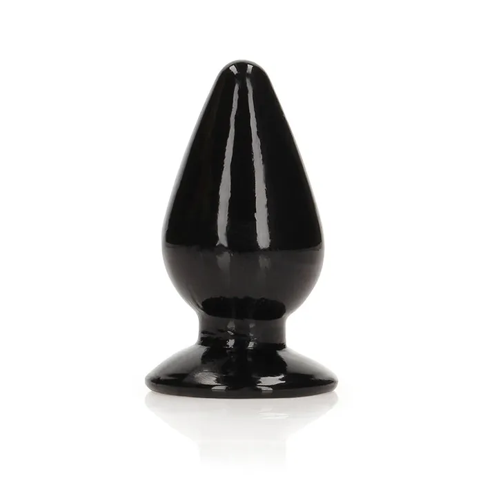 Anal Shots America LLC RealRock Crystal Clear 35 in Anal Plug Black