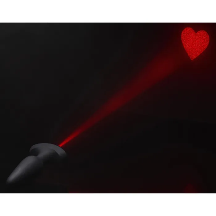 Booty Sparks Male Sex Toys Laser Heart Medium Anal Plug with Remote Control