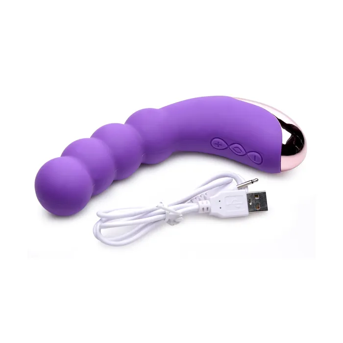 Gossip Vibrators 50X Silicone Beaded Vibrator Purple