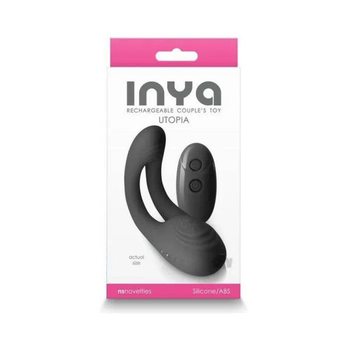 New Sensations Novelties Inc Inya Utopia Couples Vibrator Black Vibrators