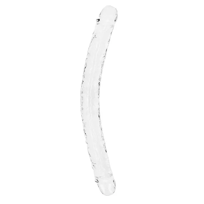 Shots America LLC Dildos RealRock Crystal Clear Double Dong 18 in DualEnded Dildo Clear Shots America LLC Dildos RealRock Crystal Clear Double Dong 18 in DualEnded Dildo Clear