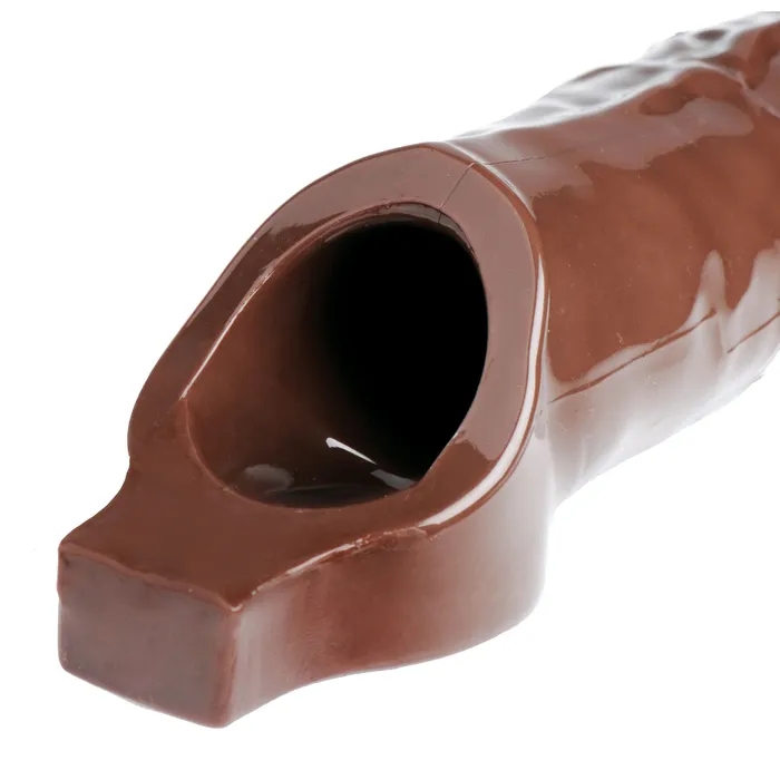 Size Matters Male Sex Toys Really Ample Penis Enhancer Sheath Brown