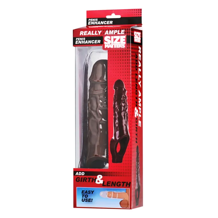 Size Matters Male Sex Toys Really Ample Penis Enhancer Sheath Brown