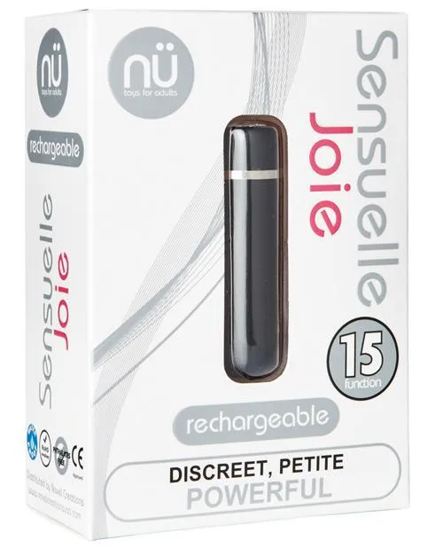 Vibrators Sensuelle Joie Bullet 15 Function Black Blue Pink Purple Novel Creations Usa INC Vibrators Sensuelle Joie Bullet 15 Function Black Blue Pink Purple Novel Creations Usa INC
