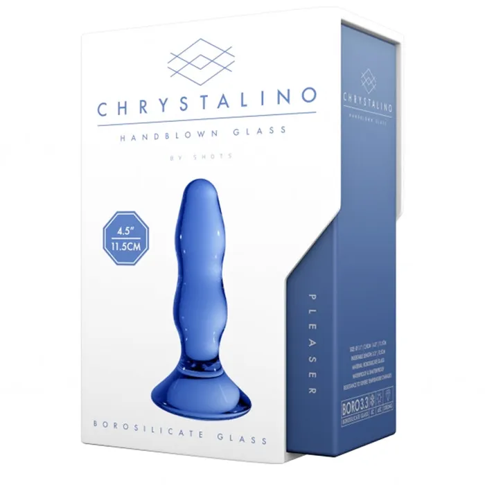 Vibrators Shots America LLC Chrystalino Pleaser Blue