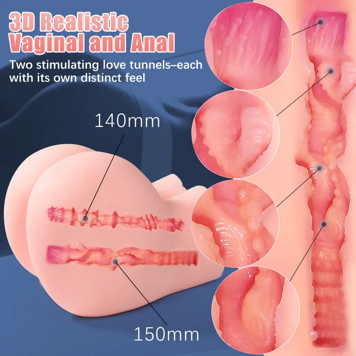 Earlypeach 3D Realistic Male Ass Masturbator with Virgin Vagina Anal Stroker Male Sex Toys Earlypeach 3D Realistic Male Ass Masturbator with Virgin Vagina Anal Stroker Male Sex Toys