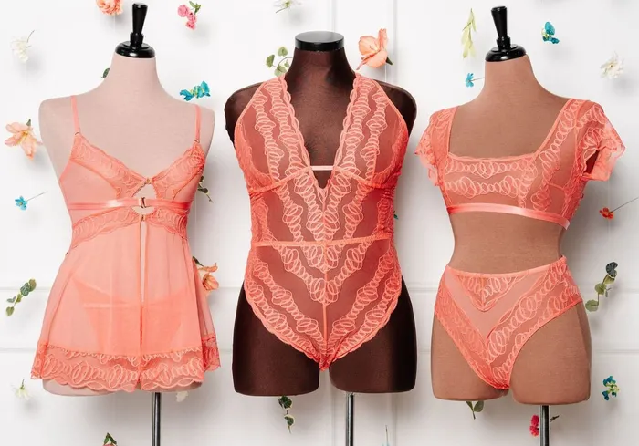 Female Sex Toys Mentionables VWaist Bikini Panty Coral Female Sex Toys Mentionables VWaist Bikini Panty Coral