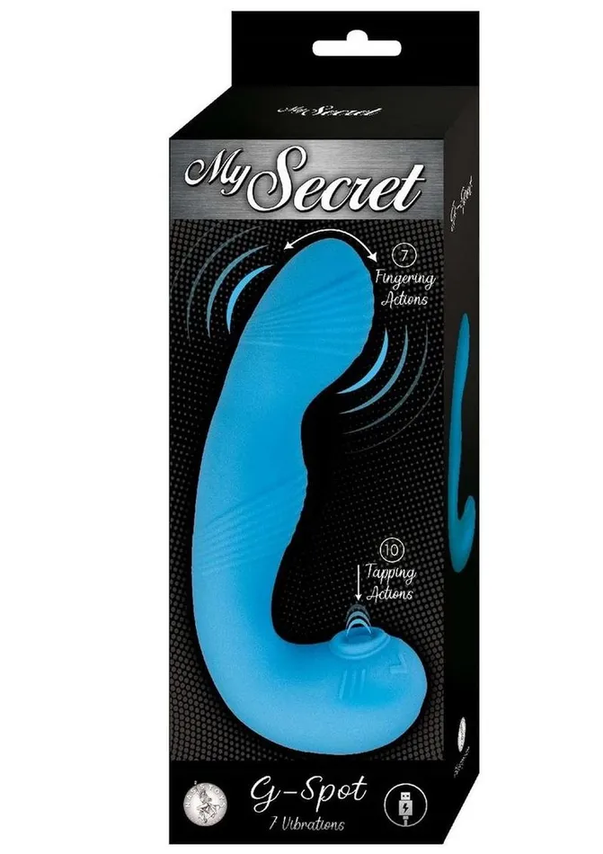 Female Sex Toys My Secret My Secret GSpot Rechargeable Silicone Vibrator with Clitoral Stimulator