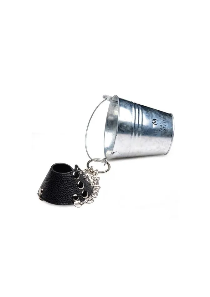 Male Sex Toys Master Series Hells Bucket Ball Stretcher with Bucket Master Series