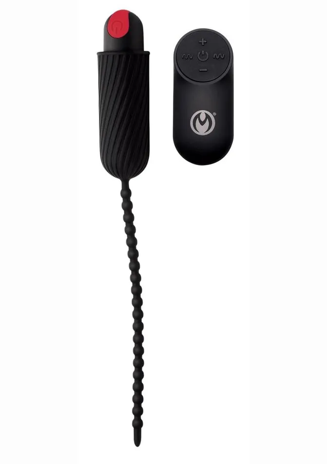 Male Sex Toys Master Series Master Series 28x Dark Chain Rechargeable Silicone Remote Control Urethral Sounding Chain Male Sex Toys Master Series Master Series 28x Dark Chain Rechargeable Silicone Remote Control Urethral Sounding Chain