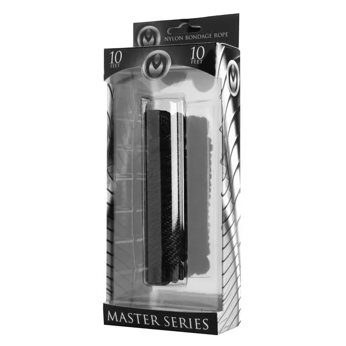 Master Series Premium Black Nylon Bondage Rope 10 Feet Master Series Anal Master Series Premium Black Nylon Bondage Rope 10 Feet Master Series Anal