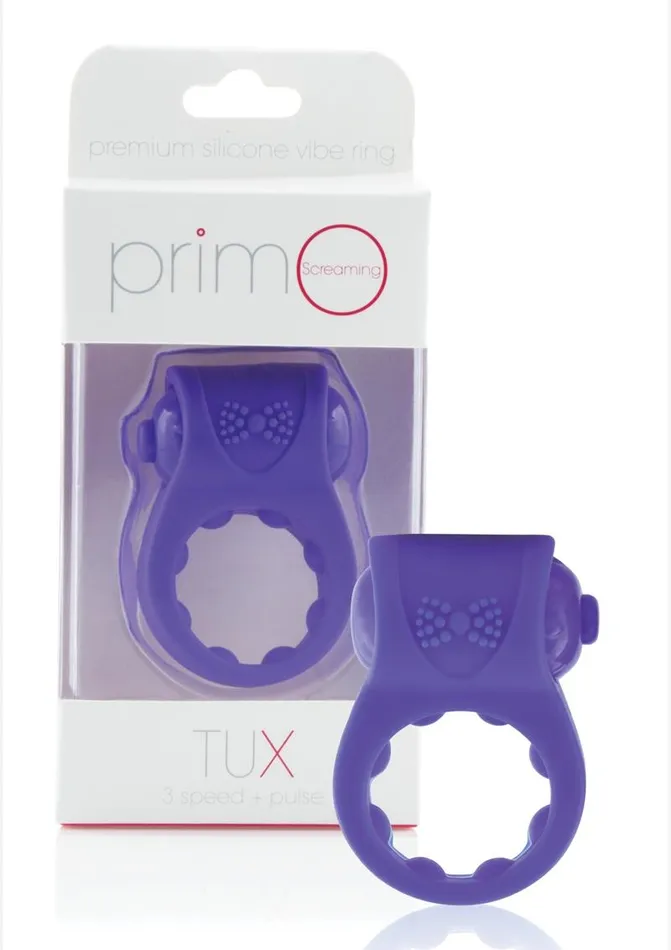 Primo Tux Silicone Vibrating Ring PrimO Male Sex Toys Primo Tux Silicone Vibrating Ring PrimO Male Sex Toys