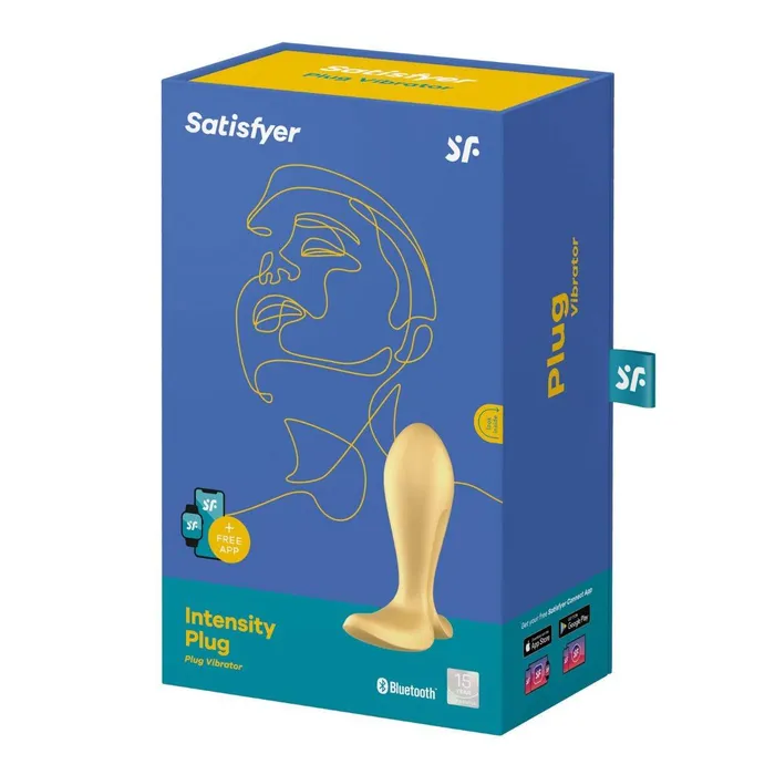 Satisfyer Intensity Vibrating Butt Plug Gold Satisfyer Anal