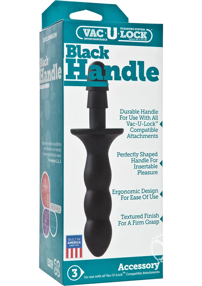 Vac U Lock Black Handle VacULock Dildos
