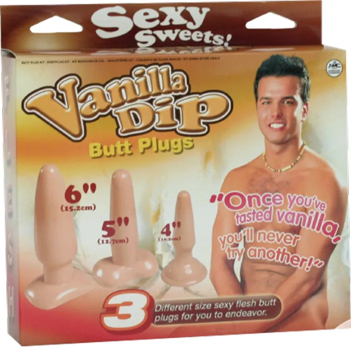 Vanilla Dip Butt Plugs Flesh Excellent Power Dildos