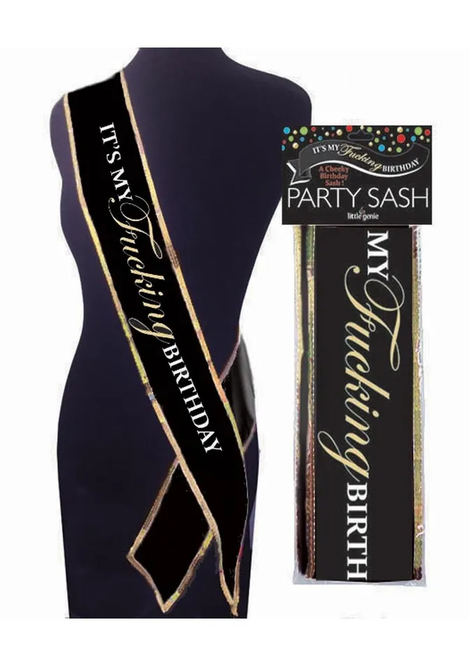Vibrators Sashes and Wearables Its My Fn Birthday Sash