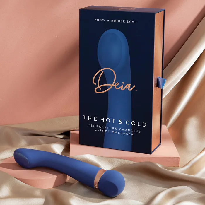 Deia The Hot Cold Blue Rechargeable Temperature Control GSpot Vibrator Vibrators Deia The Hot Cold Blue Rechargeable Temperature Control GSpot Vibrator Vibrators