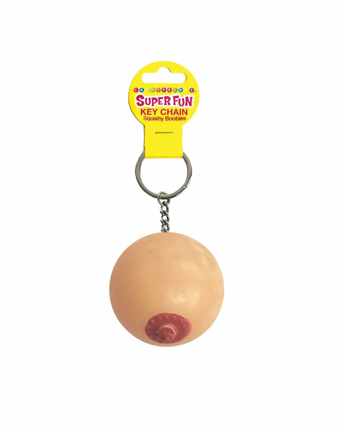 Female Sex Toys Little Genie Super Fun Key Chain Squishy Boob Sold in 6pk