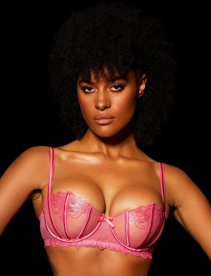 Honey Birdette Vibrators Natalie Pink Bra