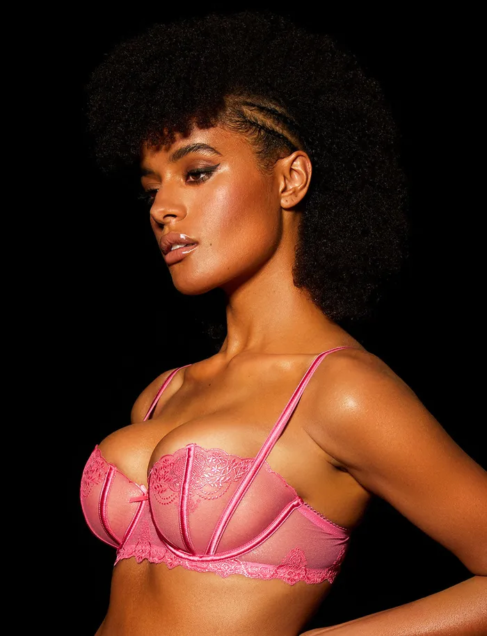 Honey Birdette Vibrators Natalie Pink Bra