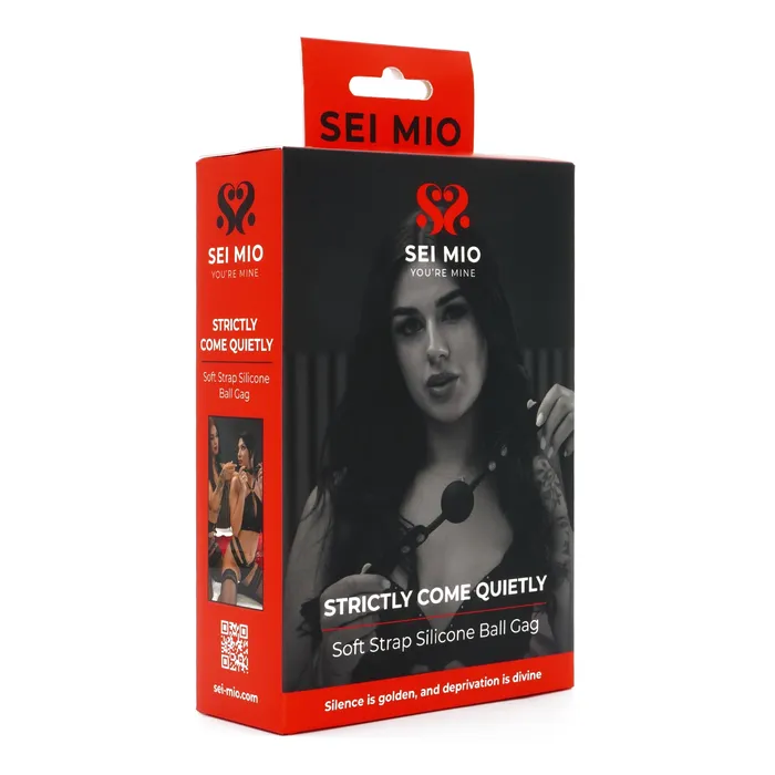 Male Sex Toys SEI MIO Strictly Come Quietly Soft Strap Silicone Ball Gag